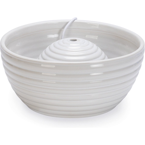Beeztees Jaap - Drinkfontein Kat - Keramiek - Wit - 21x21x9 cm - 1,5 liter