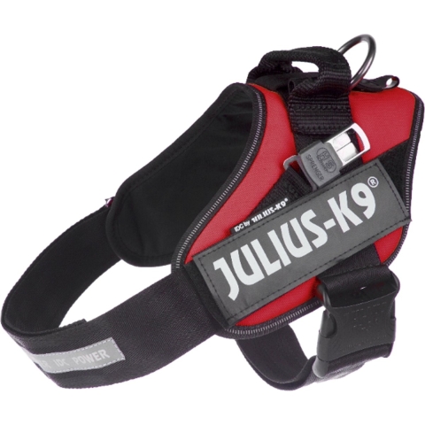 Julius K9 Blindengeleidehond tuig - Rood - Maat 1