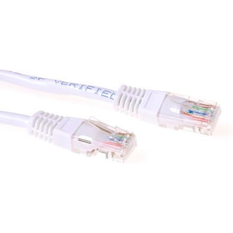 ACT Witte 20 meter U/UTP CAT5E patchkabel met RJ45 connectoren
