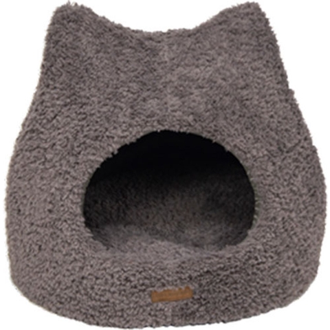 Animal Boulevard Curl Plush iglo schuilplaats kat Grijs