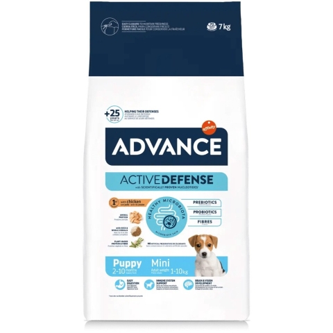 Advance Puppy Mini met kip en rijst hondenvoer 7 kg