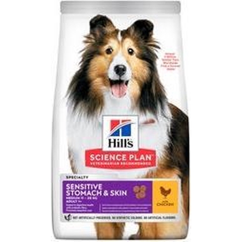 Hill&apos;s Adult Sensitive Stomach & Skin Medium met kip hondenvoer 14 kg