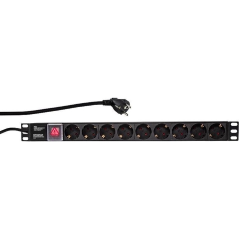 LogiLink PDU9C01 stekkerdoos 9 stopcontacten 1u