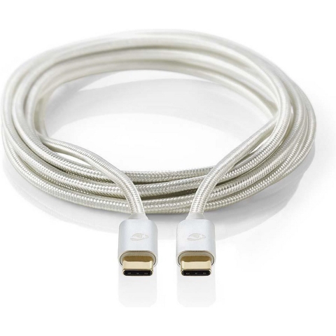 USB 3.1-kabel (Gen1) | Type-C male - Type-C male | 2,0 m | Aluminium