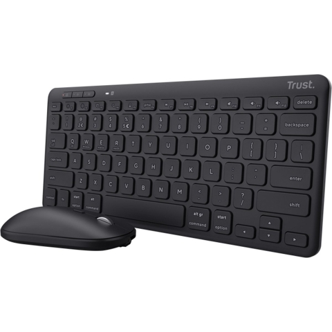 Trust Lyra Draadloos Multi-Connect Toetsenbord en Muis AZERTY Zwart
