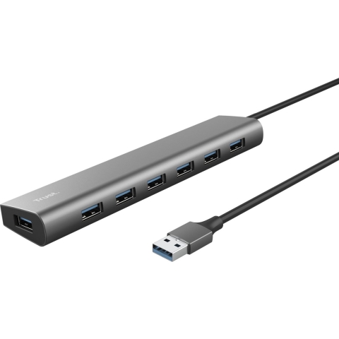 Trust Halyx 7-Port Mini USB Hub Aluminium
