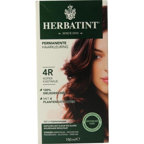 Herbatint Haarverf Gel - 4R Koper Kastanje