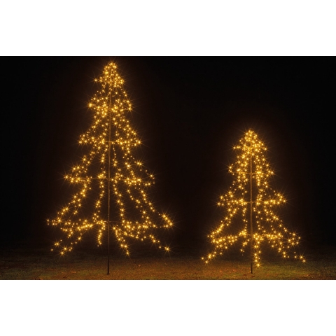 everlands kunstkerstboom vorm LED buitenverlichting 200