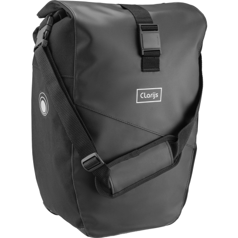 Enkele Fietstas Solobag 24L zwart-grijs