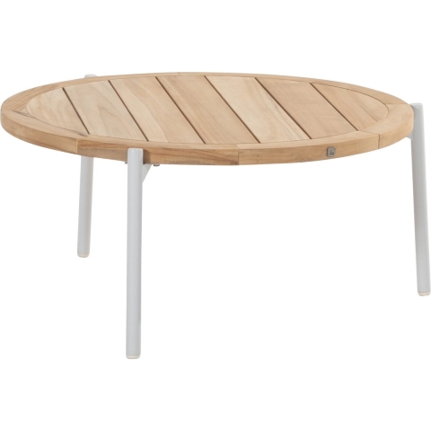 Yoga Coffee Tafel Natural Teak Frost Grey dia. 73 cm - 4so