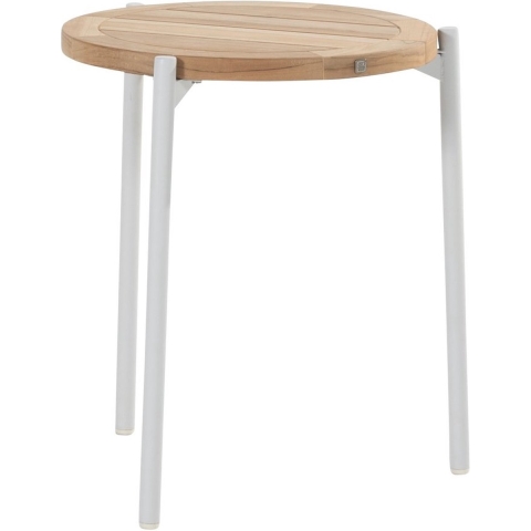 Yoga Bijzet Tafel Natural Teak Frost Grey dia. 45 cm - 4so