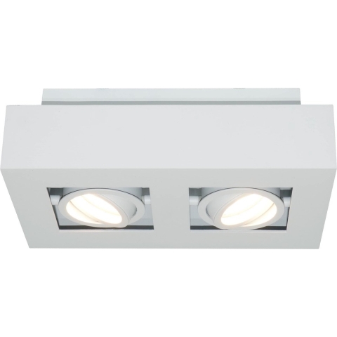 Artdelight Bosco - Opbouwspot 2L - 25 X 14 X 8,6 Cm - Wit