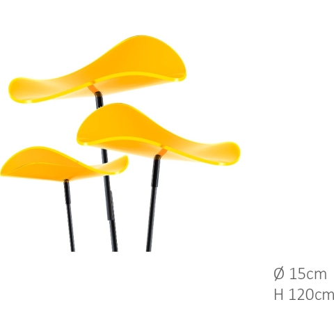 3 stuks! Zonnevangers Lucy Geel medium 120x15 cm Cazador Del Sol - Cazador del sol