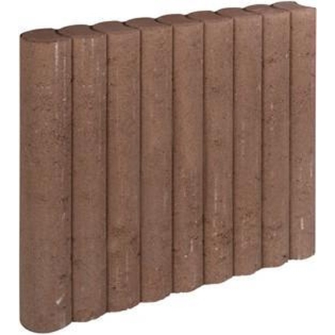3 stuks! Rondo palissade bruin 8x50x50 cm - Gardenlux