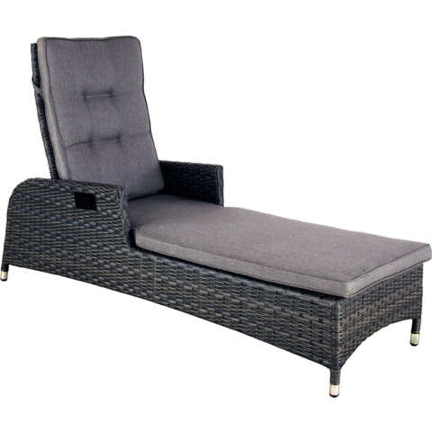 Ligbed Long Beach Midnight Grey - Oosterik home