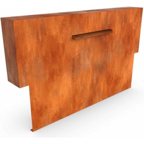 Cascadi Cortenstaal Watervalelement (op vijver) Lengte: 2000 Breedte: 250 Hoogte: 1200 - Geroba