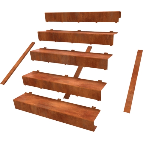 Escale Trappen Lengte: 1920 Breedte: 3000 Hoogte: 1360 - Geroba