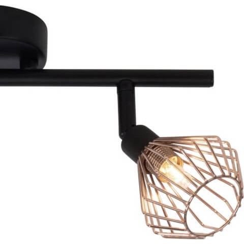 Brilliant Dalma - Opbouwspot - 31,5 X 17 X 20 Cm - Zwart Koper