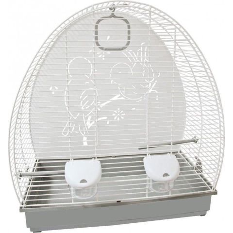 Voltrega vogelkooi 672 wit/grijs - Gebr de boon
