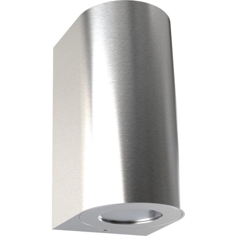 Nordlux Canto Maxi 2 - Buiten Wandverlichting - 8,7 X 17 X 10 Cm - IP44 - Roestvrij Staal