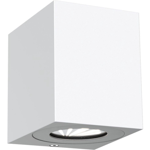 Nordlux Canto Kubi 2 - Buiten Wandverlichting - 8,7 X 10,4 Cm - 2 X 6W LED Incl. - IP44 - Wit
