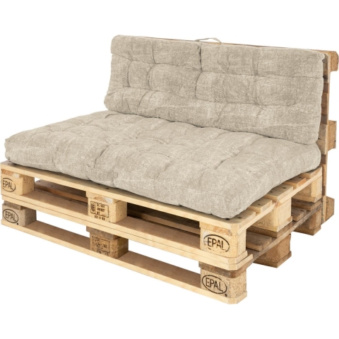 Set Palletkussens Beige/Bruin - Buitengewoon de boet
