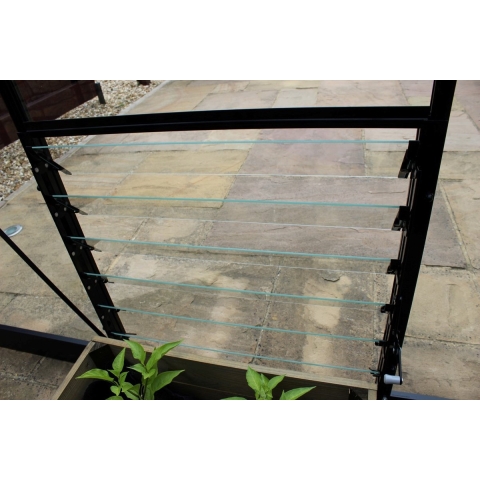 Tuinkas Louvreraam 6L Veiligheidsglas - Groen - Hortus