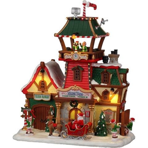 North Pole Control Tower With 4.5V Adaptor Kerst - Lemax
