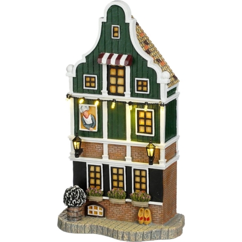 Zaanse schans facade battery operated l15xb9xh27cm - Luville