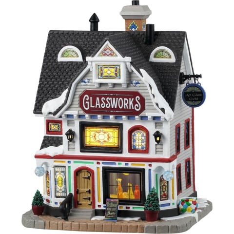 Glassworks 18x25x26 cm Kersthuisje - Lemax