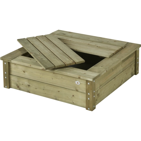 Zandbak 100x100 cm met deksel - Talen buitenmeubelen