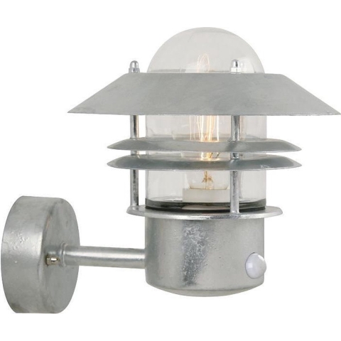 Nordlux Blokhus Sensor - Buiten Wandverlichting Met Bewegingsmelder - 22 X 23 Cm - IP54 - Gegalvaniseerd Staal
