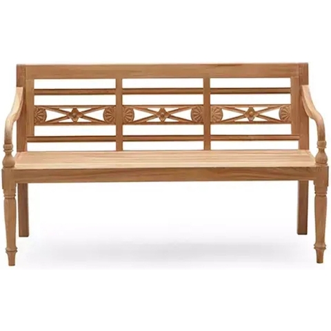 Teak Stationsbank 150 cm - Buitengewoon de boet