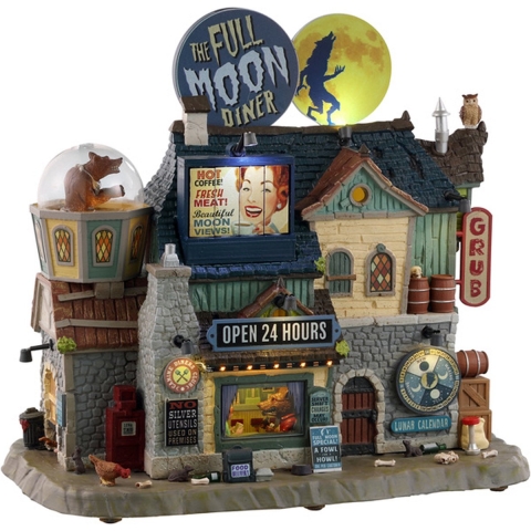 The Full Moon Diner With 4.5V Adaptor - Lemax