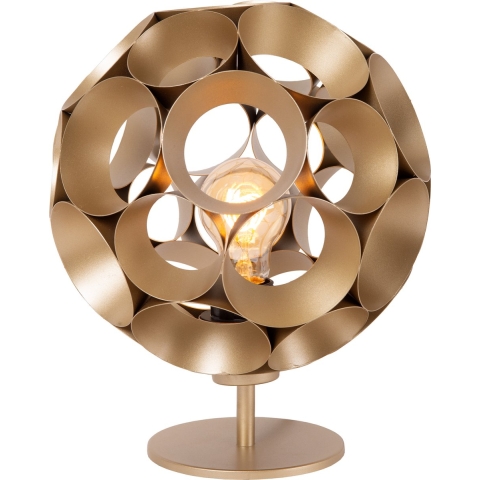 Lucide Hannelore - Tafellamp - Ø 25 X 29,2 Cm - Goud