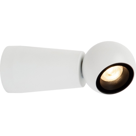 Lucide Ipsos - Buiten Wandlamp - Ø 6 X 15 Cm - 6W LED Incl. - IP54 - Wit