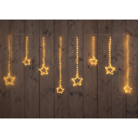 Wire Star-Curtain 738L400X80 cm Led Classic Warm 20 Strings - Annas collection