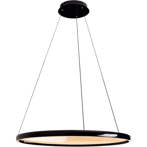 Maxlight Qled - Hanglamp Met Afstandsbediening - Ø 81 X 195 Cm - 2 X 35W LED Incl. - Zwart