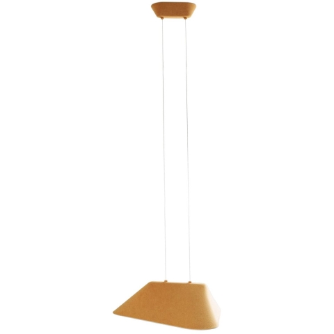 Maxlight Carbon - Hanglamp - 55 X 50 X 220 Cm - 8W LED Incl. - Geel En Grijs