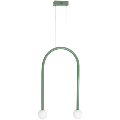 Maxlight Enigma - Hanglamp - 40 X 180 Cm - 2 X 2W LED Incl. - Groen