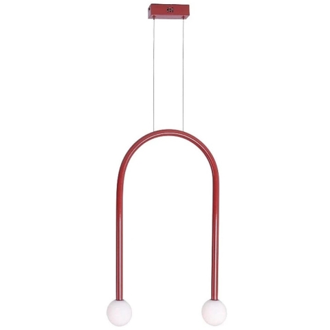Maxlight Enigma - Hanglamp - 40 X 180 Cm - 2 X 2W LED Incl. - Rood