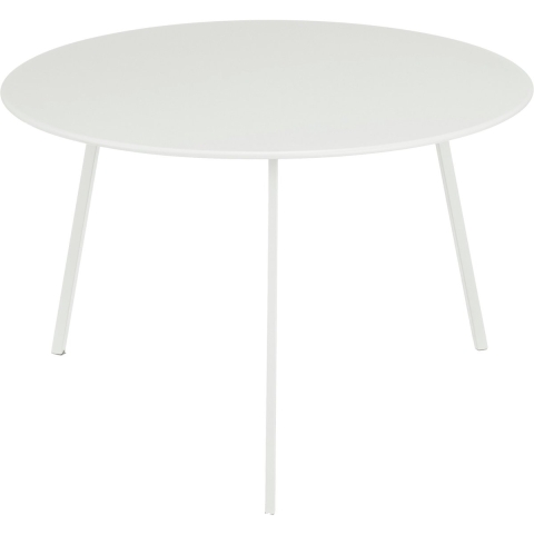 Mica Decorations Seatle Bijzettafel voor Buiten - H38 xØ58 cm - Metaal - Wit