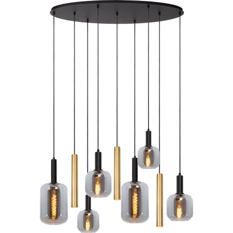 Lucide Joanet - Hanglamp 6L - 130 X 35 X 150 Cm - Messing