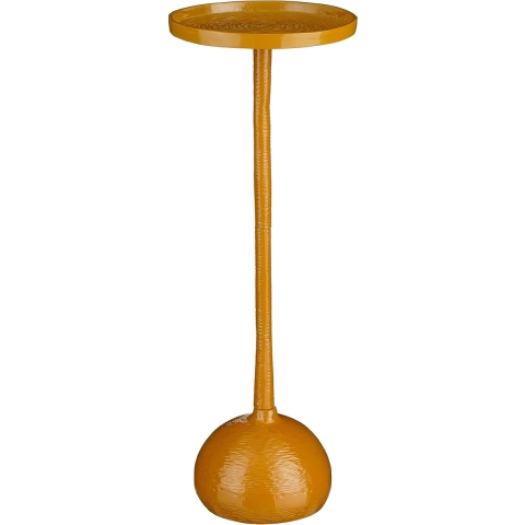 Mica Decorations Colin Bijzettafel - H68 xØ24 cm - Gerecycled Aluminium - 100% FSC - Bruin