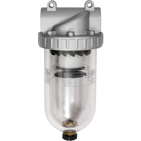 RIEGLER Filter Standard - Polycarbonaat Behuizing - 5 m - Maat 3 - G 1/2 - Max. 16 bar