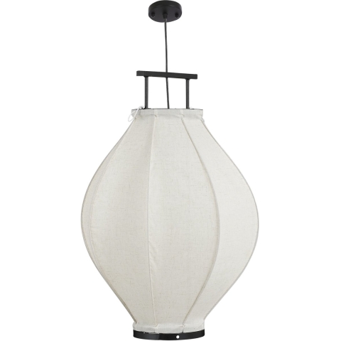 Mica Decorations Pego Hanglamp - H73 xØ54 cm - Linnen - Off White