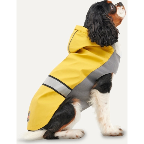 Gooeez Reflective Hooded Raincoat XL Yellow/Grey