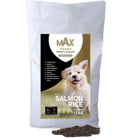 Max Puppy zalm/rijst geperst