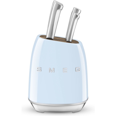 SMEG - Messenblok met 6 messen Pastelblauw