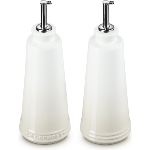 LE CREUSET - Aardewerk - Olie-&Azijnset 0,30l Meringue